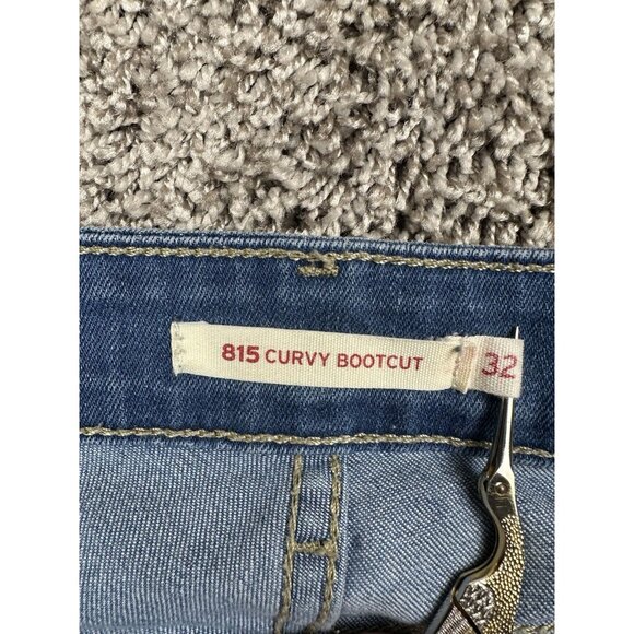 Levi’s Jeans Women’s 32 Blue 815 Curvy Bootcut Mid Rise Stretch Denim Y2K Vibe - Picture 5 of 15